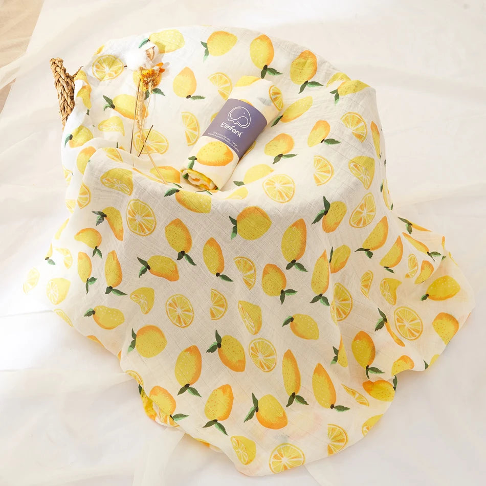 100% cotton 120*110cm 2 Layers Newborn Baby Muslin Swaddle Blankets