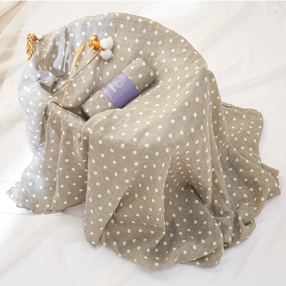 100% cotton 120*110cm 2 Layers Newborn Baby Muslin Swaddle Blankets