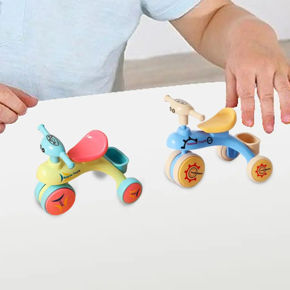 Toy Tricycle Model Assembly Balance Car Creative Inertia Tricycle Push And Go Vehicle For Boys And Girls Fine Motor Skill Toy