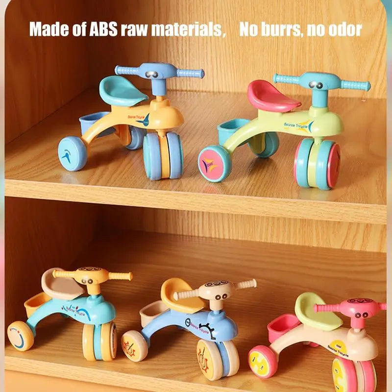 Toy Tricycle Model Assembly Balance Car Creative Inertia Tricycle Push And Go Vehicle For Boys And Girls Fine Motor Skill Toy