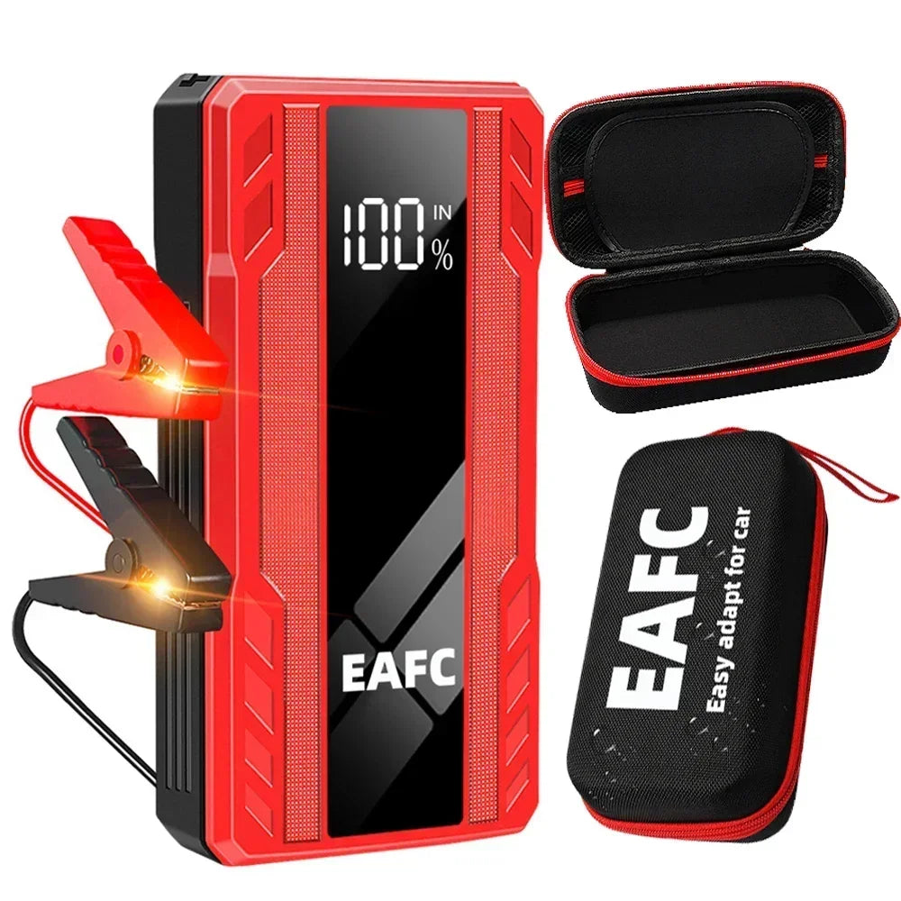 EAFC 1000A Car Jump Starter Power Portable PowerBank 12VAuto Emergency Start Battery Starting Device Booster with LED Light