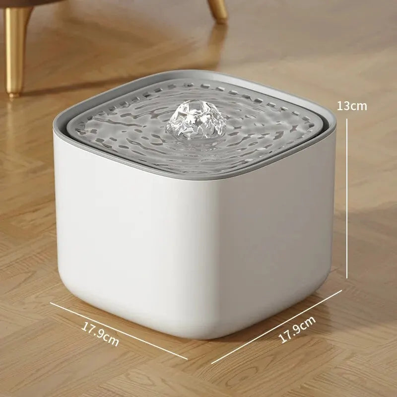 3L Large Capacity Canine Cat Dog Pet Circulating Filter Pet Fountain Feeder Automatic Water Dispenser with USB Port for Pets