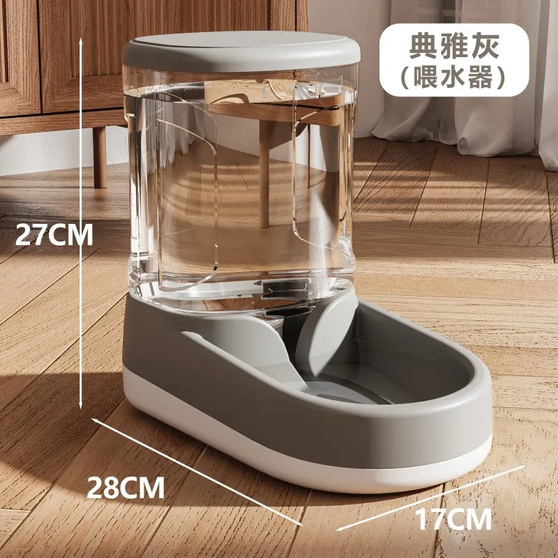 OUZEY Large Capacity Pet Feeder Automatic Water Dispenser For Cats Small Dog Food Bowl Pet Automatic Feeder Drinker Water Bowl