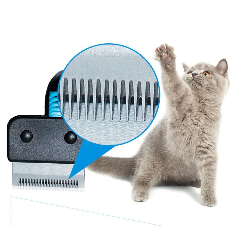 Pet Dog Brush Hair Removal Cat Brush Comb For Dogs Cats Long Short Hair Deshedding Trimmer Pet Grooming Tools Dog Supplies