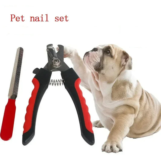 Professional Pet Cat Large Dog Nail Clipper Cutter With Sickle Stainless Steel Grooming Scissors Teddy Claw Care Supplies Safety