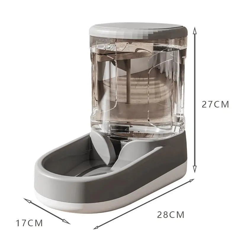 OUZEY Large Capacity Pet Feeder Automatic Water Dispenser For Cats Small Dog Food Bowl Pet Automatic Feeder Drinker Water Bowl