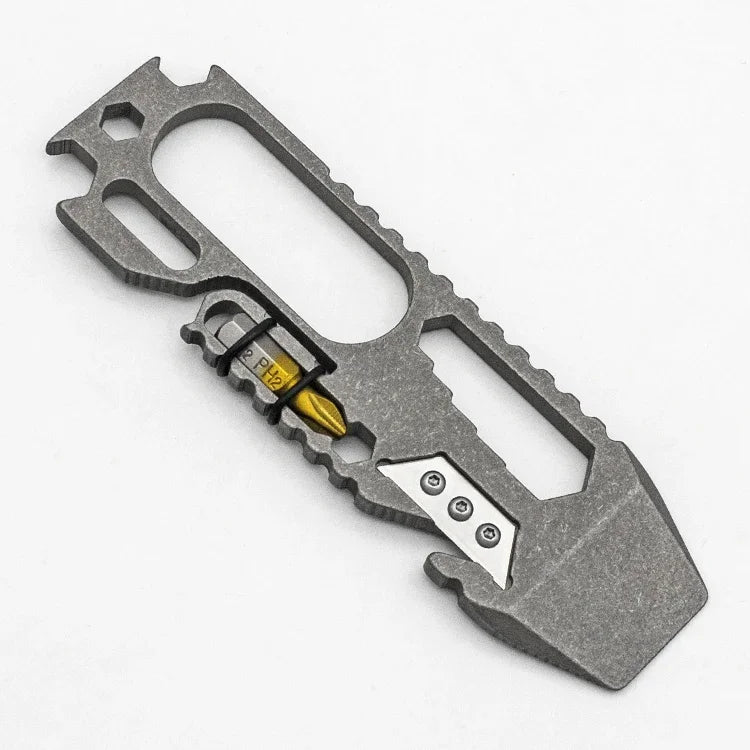 Outdoor Multi-function Titanium Alloy Tools Kit Emergency Survival Camping Equipment EDC Portable Screwdriver Cutting Tool