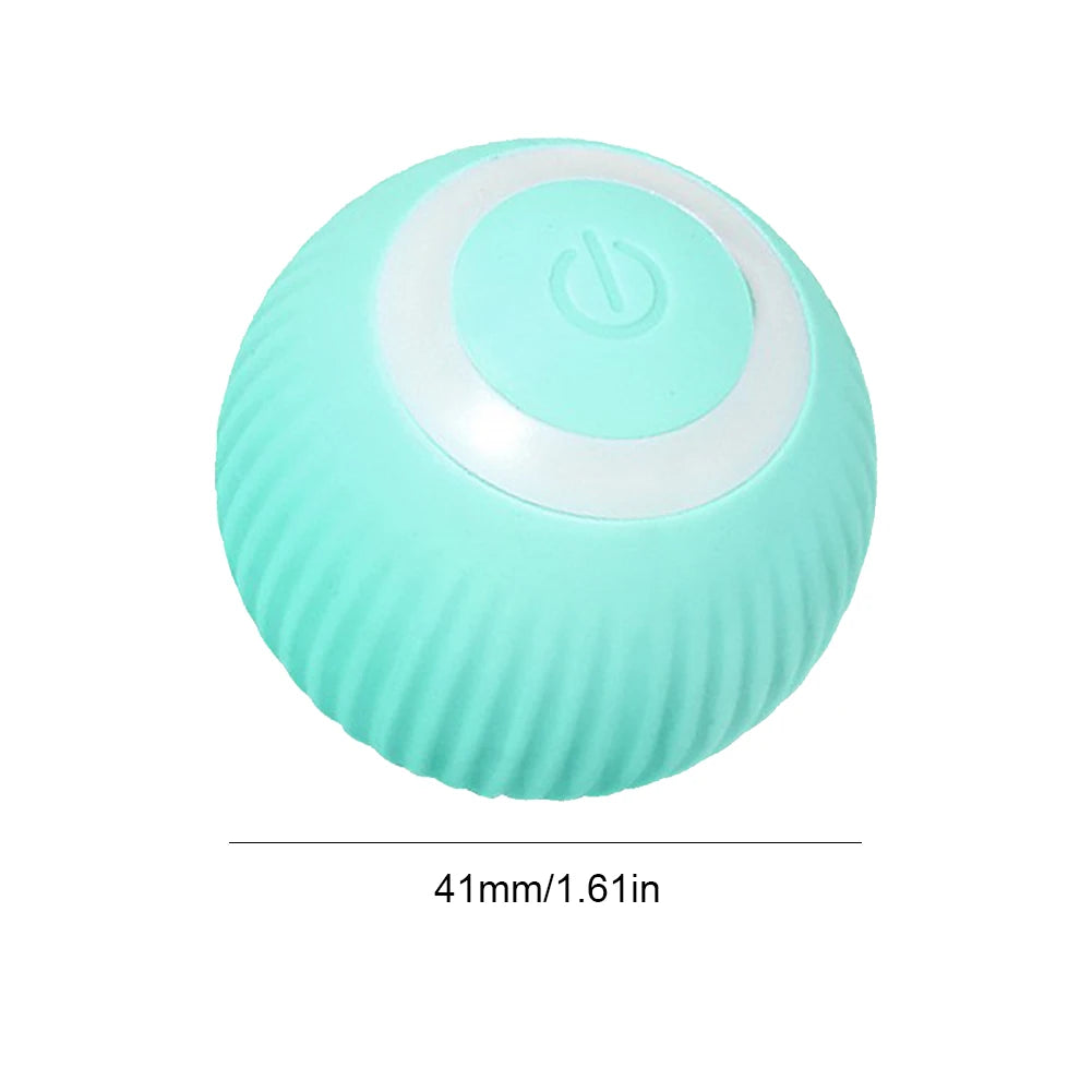 2024 Electric Cat Ball Toys USB Rechargeable Smart Interactive Cat Toy ABS Intelligent Rolling Toy Ball for Kitten Dog Playing