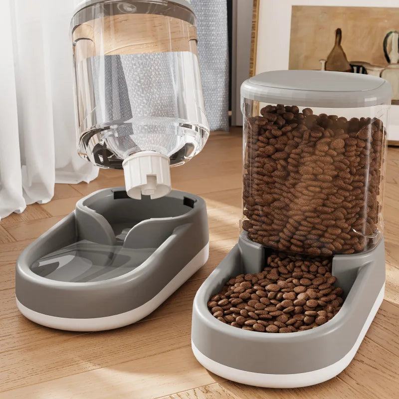 OUZEY Large Capacity Pet Feeder Automatic Water Dispenser For Cats Small Dog Food Bowl Pet Automatic Feeder Drinker Water Bowl