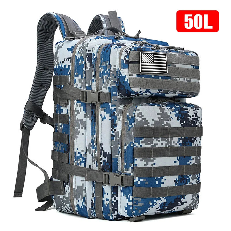 30L/50L Women Men Backpack Sport Trekking Hunting Nylon Rucksack Military Hiking Bag Navy Blue Pink Camouflage Tactical Backpack