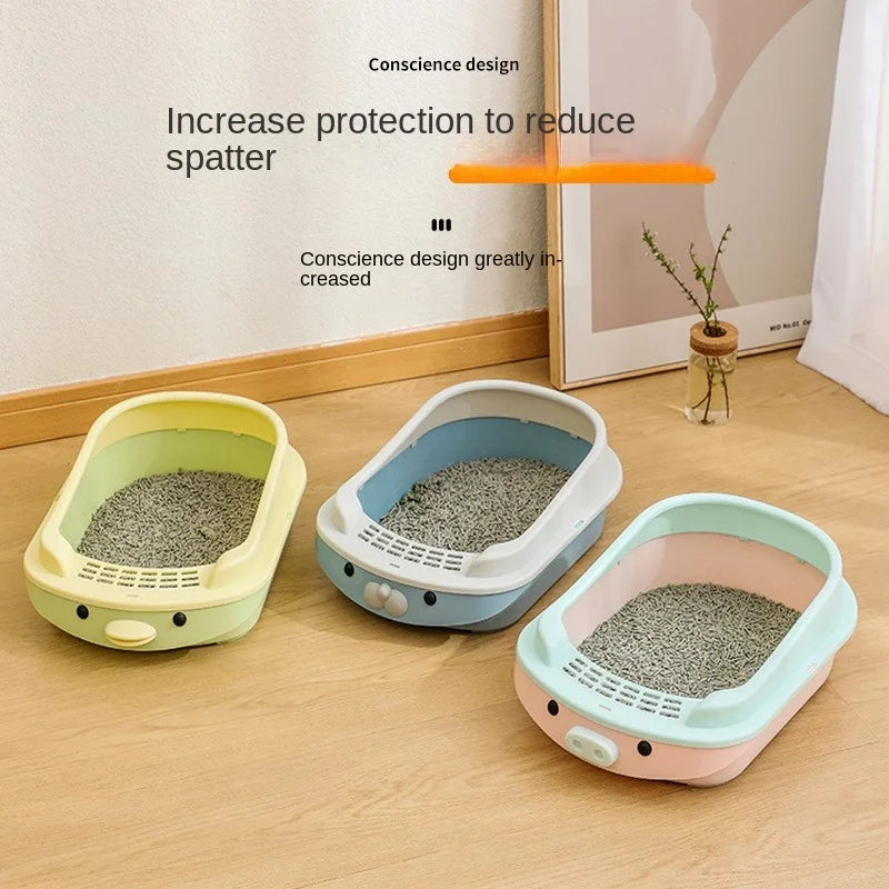 Sandboxes for Cat Litter Box Oversized Toilet Smart Semi Enclosed Anti External Splashing Supports Long Cat Drop Shipping