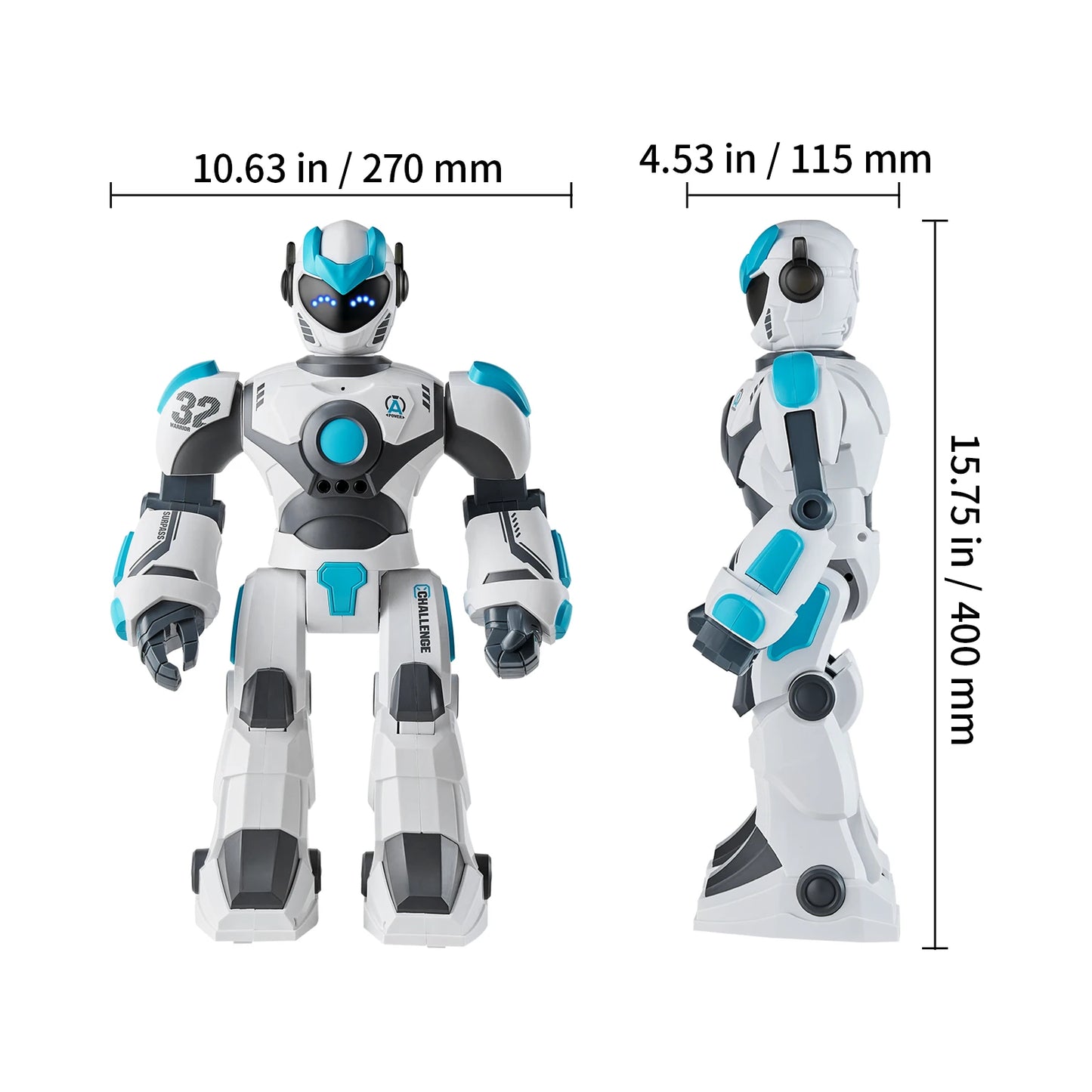 VEVOR RC Robot Toys Mechanical Combat Police Early Education Intelligent Robot Electric Singing Dancing Children's Birthday Gift