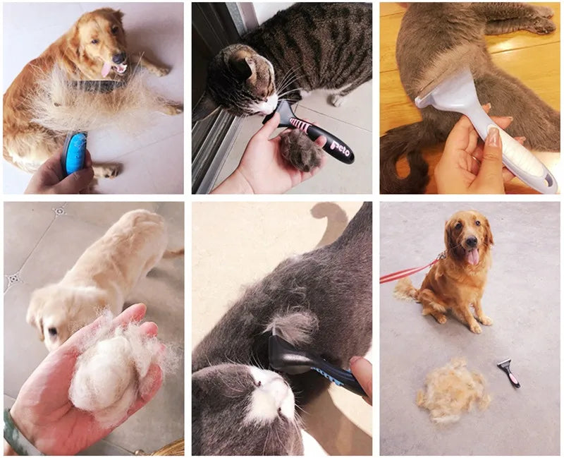 Pet Dog Brush Hair Removal Cat Brush Comb For Dogs Cats Long Short Hair Deshedding Trimmer Pet Grooming Tools Dog Supplies