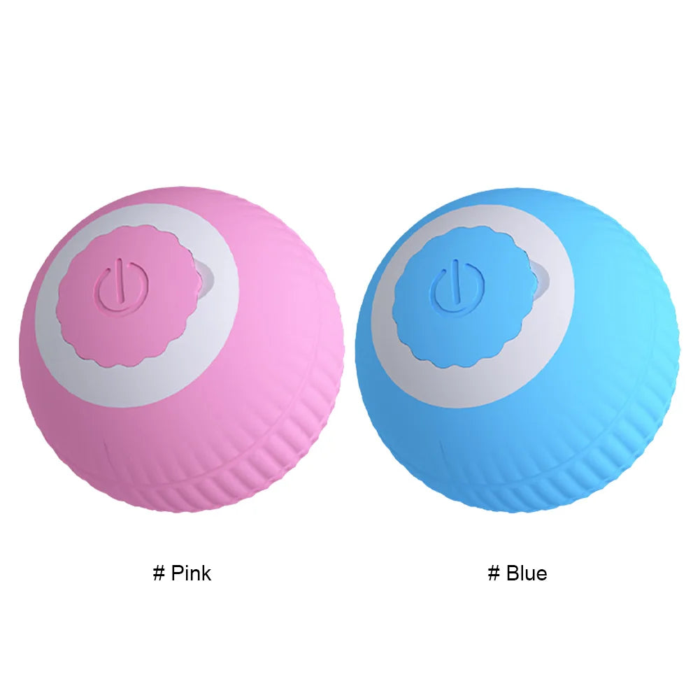 2024 Electric Cat Ball Toys USB Rechargeable Smart Interactive Cat Toy ABS Intelligent Rolling Toy Ball for Kitten Dog Playing