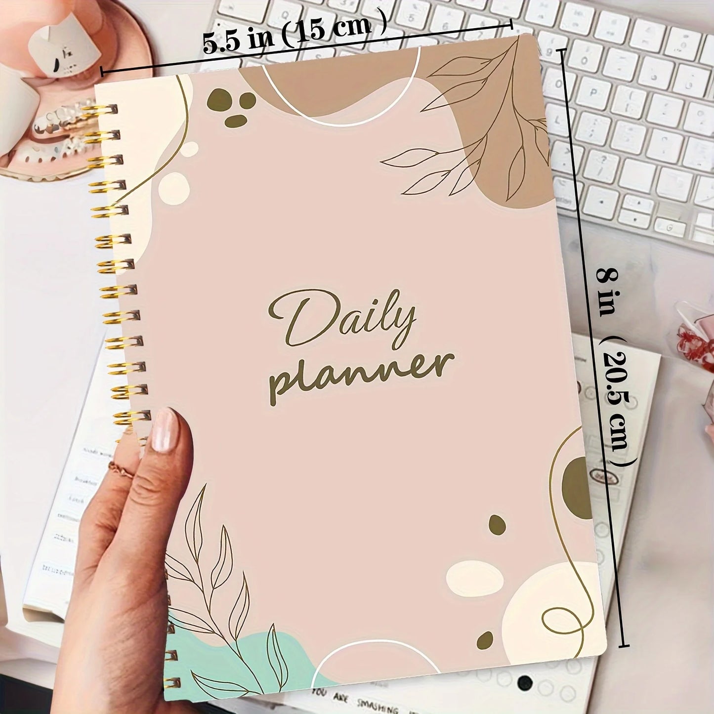 Daily Planner Notebook - Undated To Do List Task with Priorities,Mood Tracker,Notes,Suitable for Office, Home and School