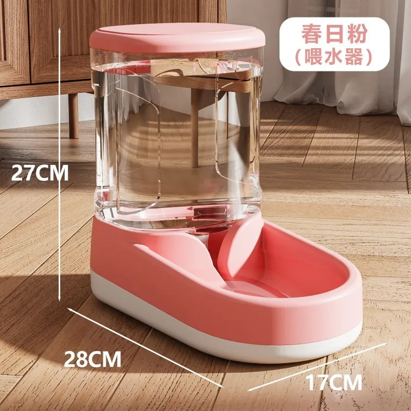 OUZEY Large Capacity Pet Feeder Automatic Water Dispenser For Cats Small Dog Food Bowl Pet Automatic Feeder Drinker Water Bowl