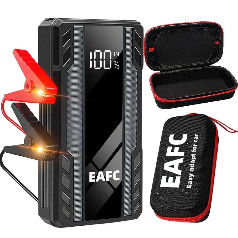 EAFC 1000A Car Jump Starter Power Portable PowerBank 12VAuto Emergency Start Battery Starting Device Booster with LED Light