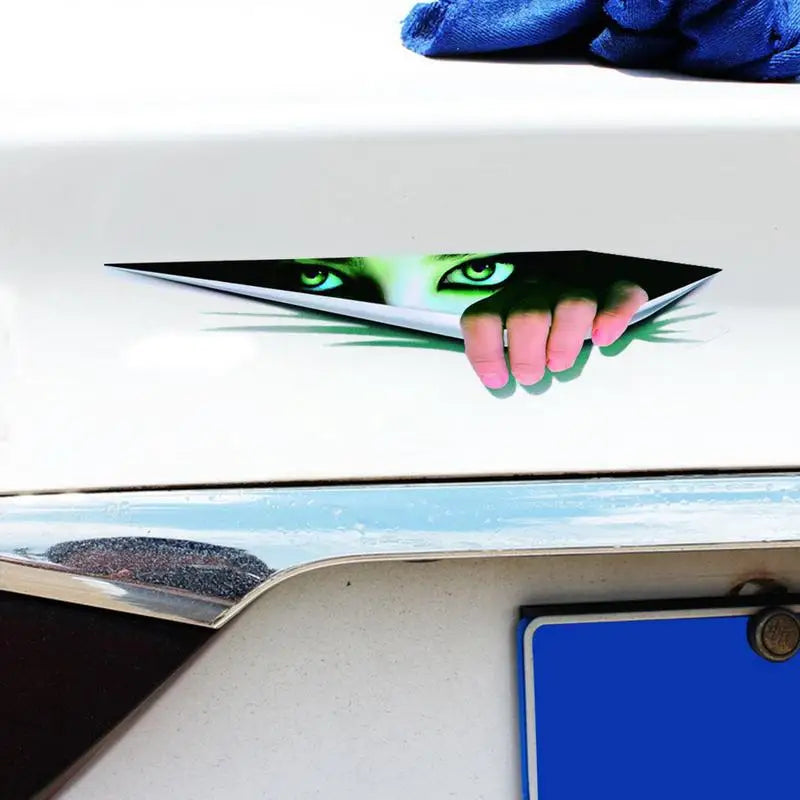 Creative  Peeking Car Sticker Style Modified Stickers Eyes Decoration Window Decal Simulation Auto Waterproof Sticker Hot Sale