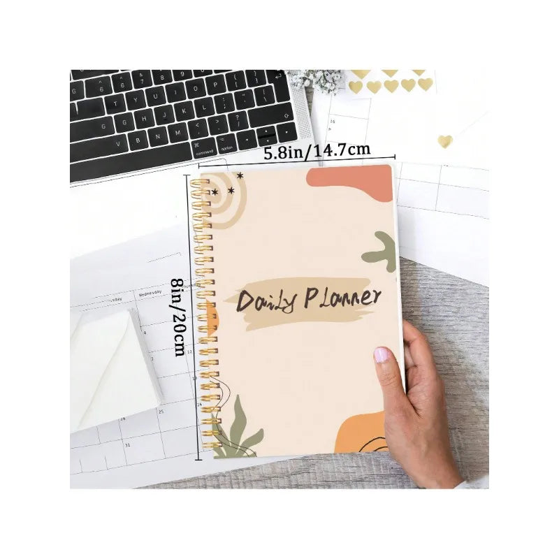 Daily Planner Notebook - Undated To Do List Task with Priorities,Mood Tracker,Notes,Suitable for Office, Home and School