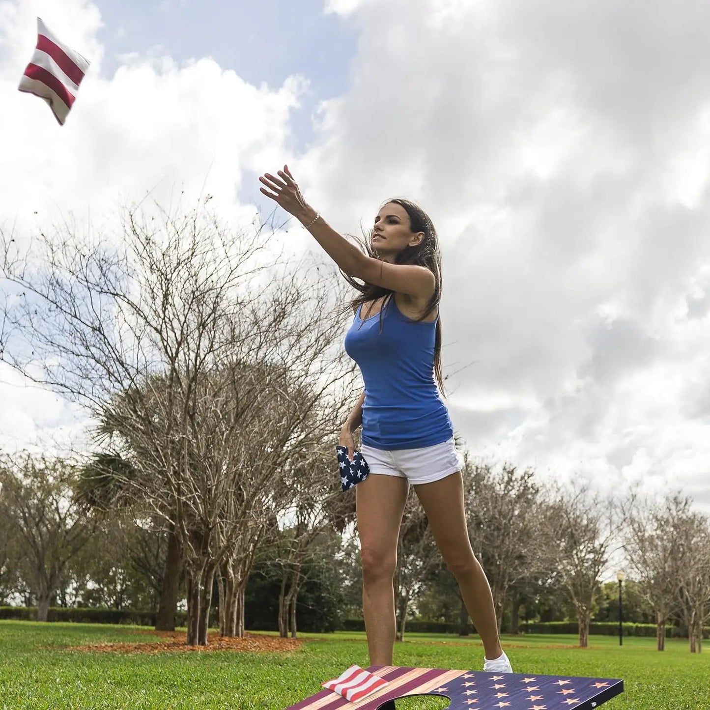 Cornhole Set, Tailgate/Regulation Size Cornhole Boards with 8 Bean Bags and Carrying Case, 3x2/4x2 Corn Hole Outdoor Game Toss