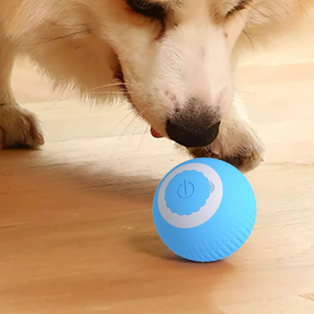 2024 Electric Cat Ball Toys USB Rechargeable Smart Interactive Cat Toy ABS Intelligent Rolling Toy Ball for Kitten Dog Playing