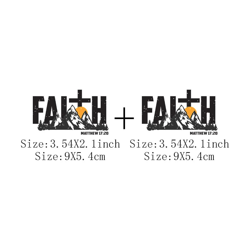 Christ Patch For Clothing Faith Jesus Iron On Transfers On Clothes Fashiong Women DIY Thermal Stickers For T-Shirt Decals Patch