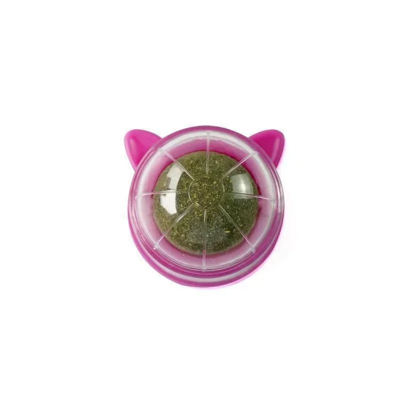 Natural Catnip Cat Wall Stick-on Ball Toys Treats Healthy Natural Removes Hair Balls To Promote Digestion Pet Cat Grass Snacks