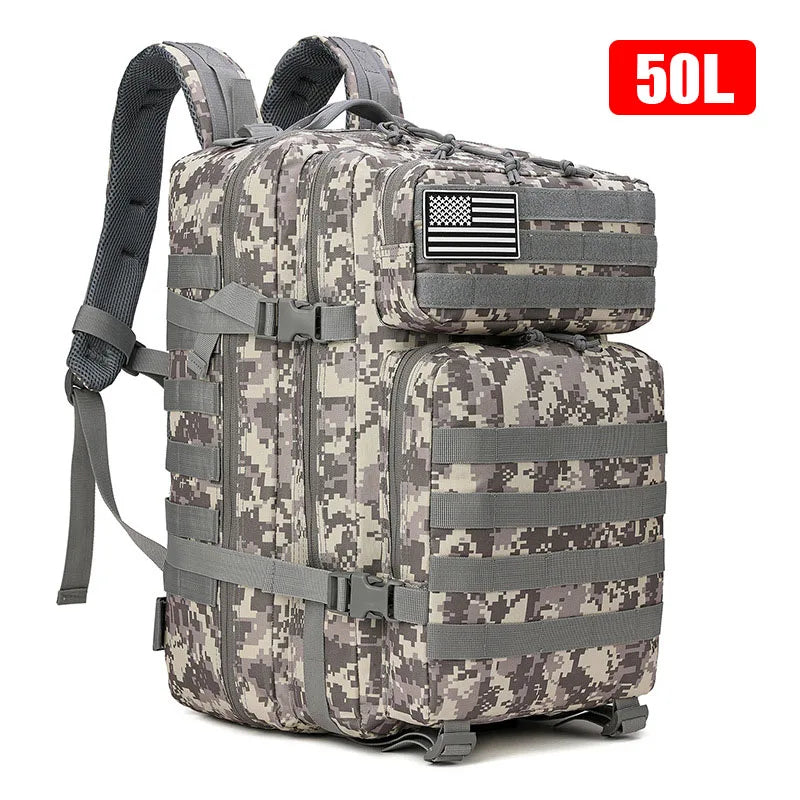 30L/50L Women Men Backpack Sport Trekking Hunting Nylon Rucksack Military Hiking Bag Navy Blue Pink Camouflage Tactical Backpack