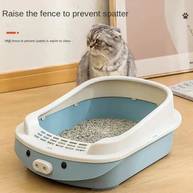 Sandboxes for Cat Litter Box Oversized Toilet Smart Semi Enclosed Anti External Splashing Supports Long Cat Drop Shipping