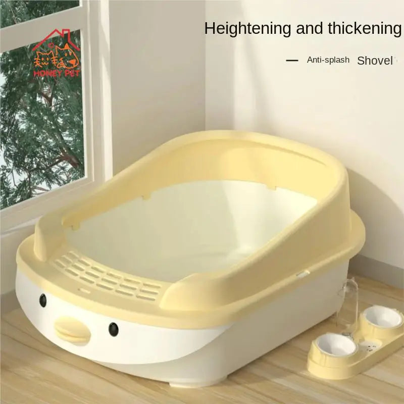 Sandboxes for Cat Litter Box Oversized Toilet Smart Semi Enclosed Anti External Splashing Supports Long Cat Drop Shipping