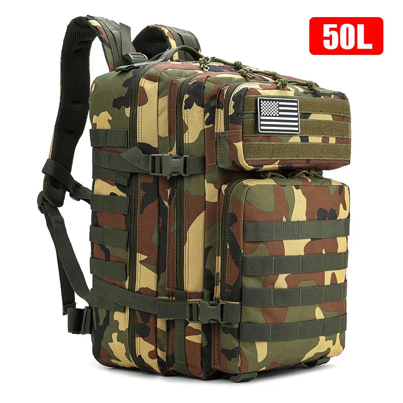 30L/50L Women Men Backpack Sport Trekking Hunting Nylon Rucksack Military Hiking Bag Navy Blue Pink Camouflage Tactical Backpack