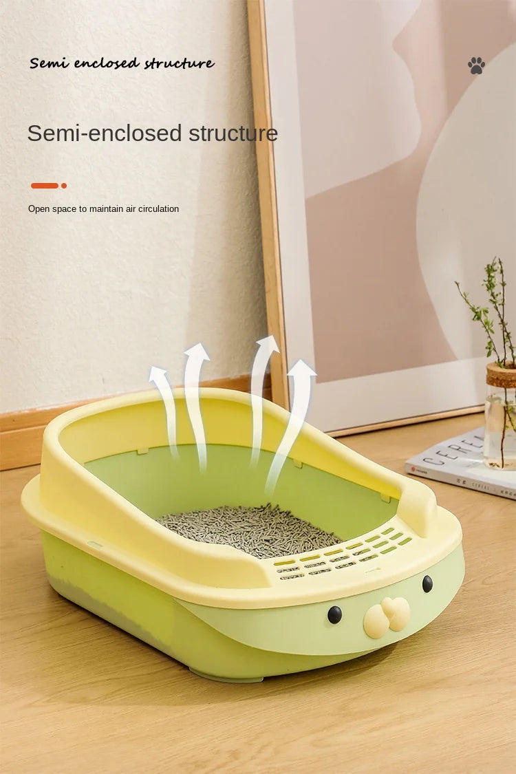 Sandboxes for Cat Litter Box Oversized Toilet Smart Semi Enclosed Anti External Splashing Supports Long Cat Drop Shipping