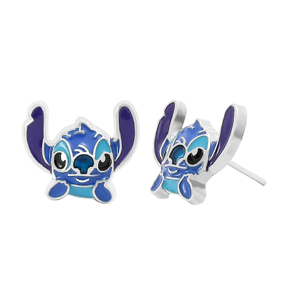 Silver Plating Stitch Earrings Lilo & Stitch Ear Pendant for Girl Party Gifts Accessories