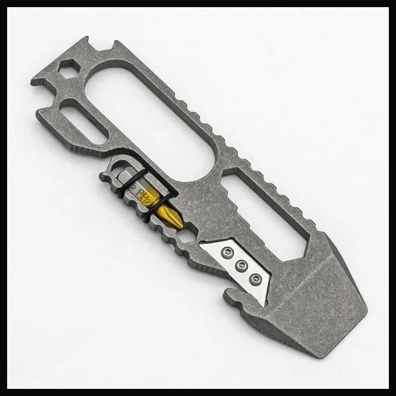 Outdoor Multi-function Titanium Alloy Tools Kit Emergency Survival Camping Equipment EDC Portable Screwdriver Cutting Tool