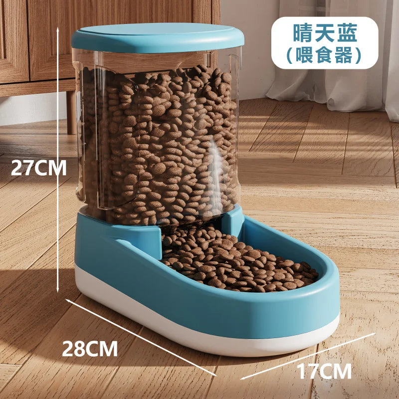 OUZEY Large Capacity Pet Feeder Automatic Water Dispenser For Cats Small Dog Food Bowl Pet Automatic Feeder Drinker Water Bowl