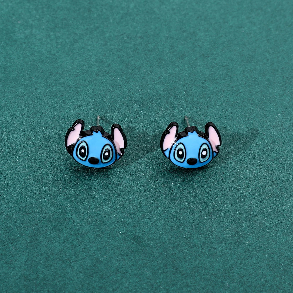 Silver Plating Stitch Earrings Lilo & Stitch Ear Pendant for Girl Party Gifts Accessories