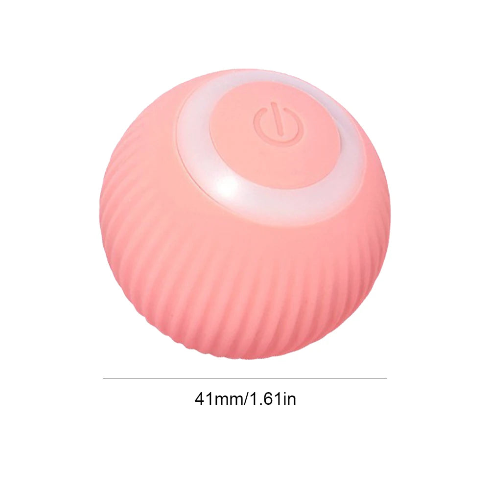 2024 Electric Cat Ball Toys USB Rechargeable Smart Interactive Cat Toy ABS Intelligent Rolling Toy Ball for Kitten Dog Playing