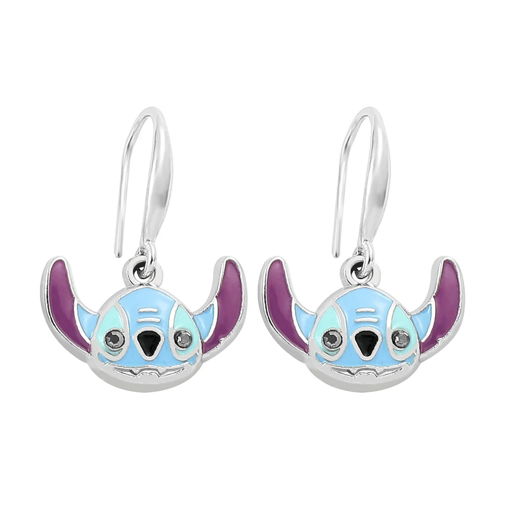 Silver Plating Stitch Earrings Lilo & Stitch Ear Pendant for Girl Party Gifts Accessories