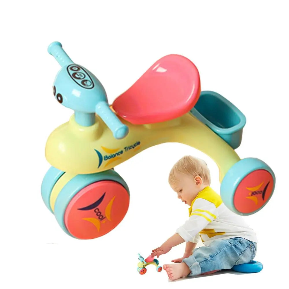 Toy Tricycle Model Assembly Balance Car Creative Inertia Tricycle Push And Go Vehicle For Boys And Girls Fine Motor Skill Toy