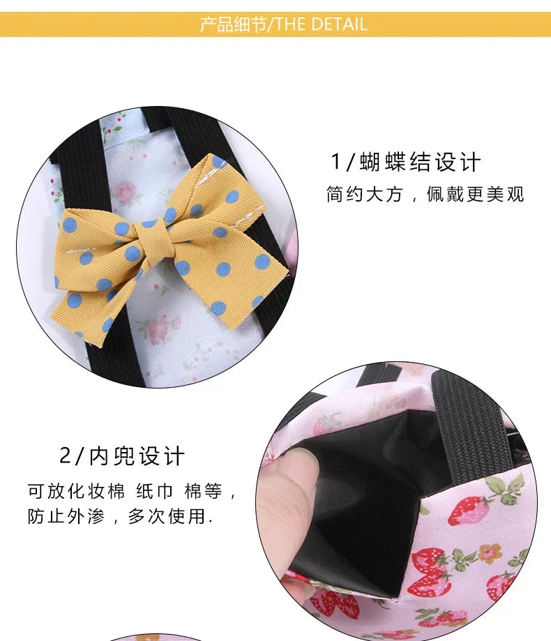 Pet Cloth Diaper for Farm Goose Duck Chicken Poultry Adjustable Washable Creative Bowknot Clothes Pet Mascotas Accessories DC05