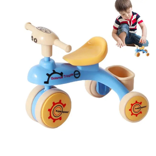 Toy Tricycle Model Assembly Balance Car Creative Inertia Tricycle Push And Go Vehicle For Boys And Girls Fine Motor Skill Toy