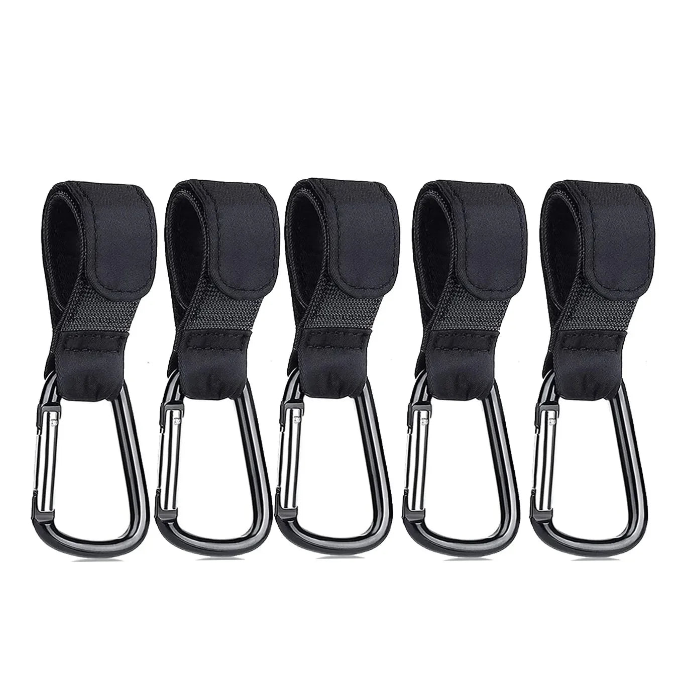 1-10pcs Stroller Hooks Buckles Clip Aluminum Alloy Carabiner Cart Organizer Diaper Bag Shopping Pram Hook Buckle Stroller Hanger