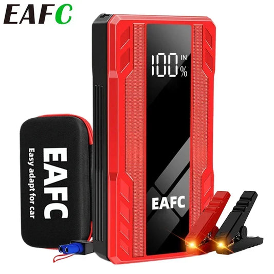 EAFC 1000A Car Jump Starter Power Portable PowerBank 12VAuto Emergency Start Battery Starting Device Booster with LED Light