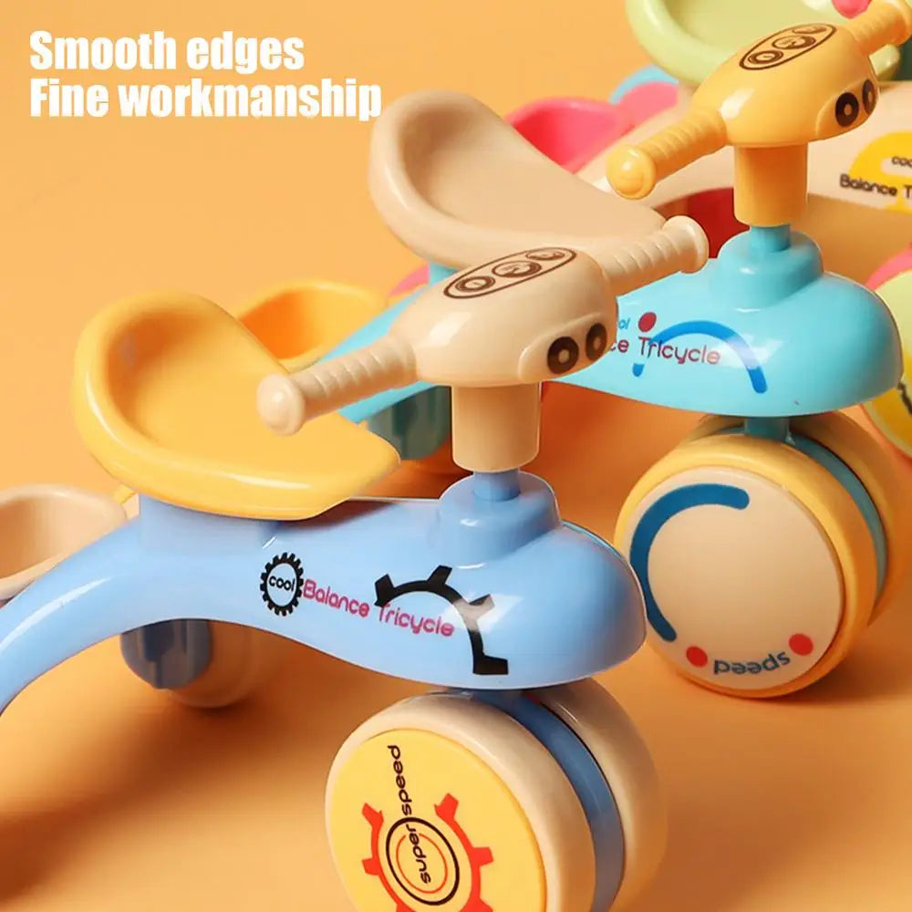 Toy Tricycle Model Assembly Balance Car Creative Inertia Tricycle Push And Go Vehicle For Boys And Girls Fine Motor Skill Toy