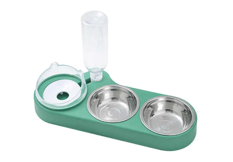 Pet Supplies Cat Drinker Automatic Feeders Food Bowl Dishes Water Fountain Cat Kibble Dispenser Pet Accessories Goods For Cats