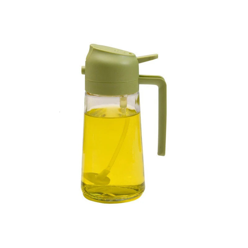 2in1 Glass Spray Oil Sprayer Bottle Spray Oil Dispenser Oil Jar Cruet BBQ Kitchen Baking Roasting Picnic Kitchen Tool