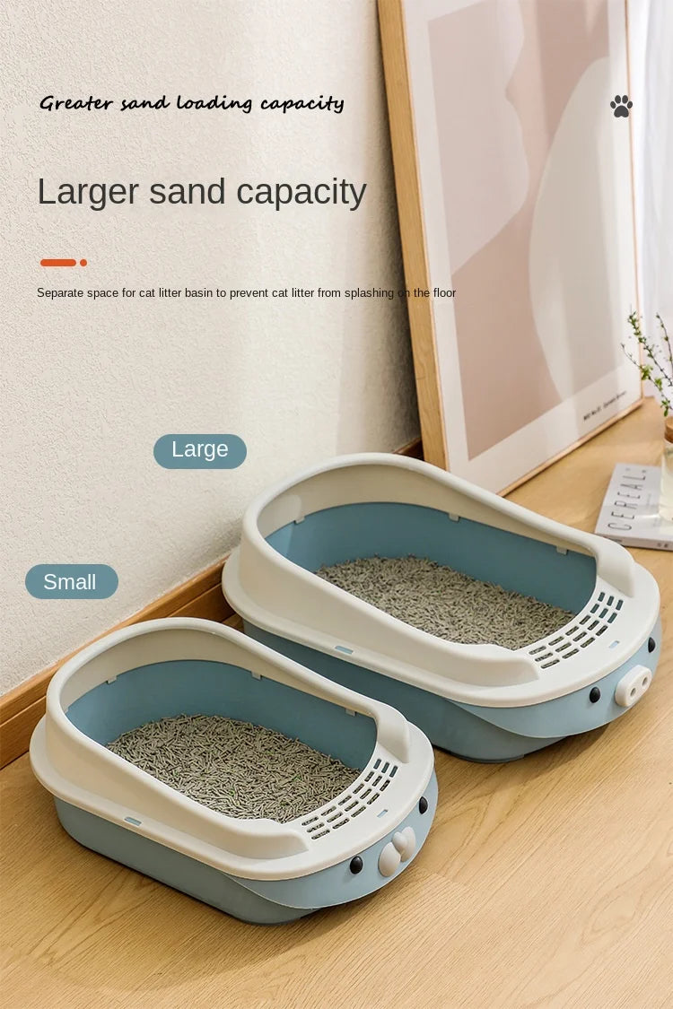 Sandboxes for Cat Litter Box Oversized Toilet Smart Semi Enclosed Anti External Splashing Supports Long Cat Drop Shipping