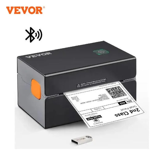 VEVOR Thermal Label Printer Portable Printer 300DPI for 4x6 Mailing Packages Printing w/ Bluetooth & Automatic Label Recognition