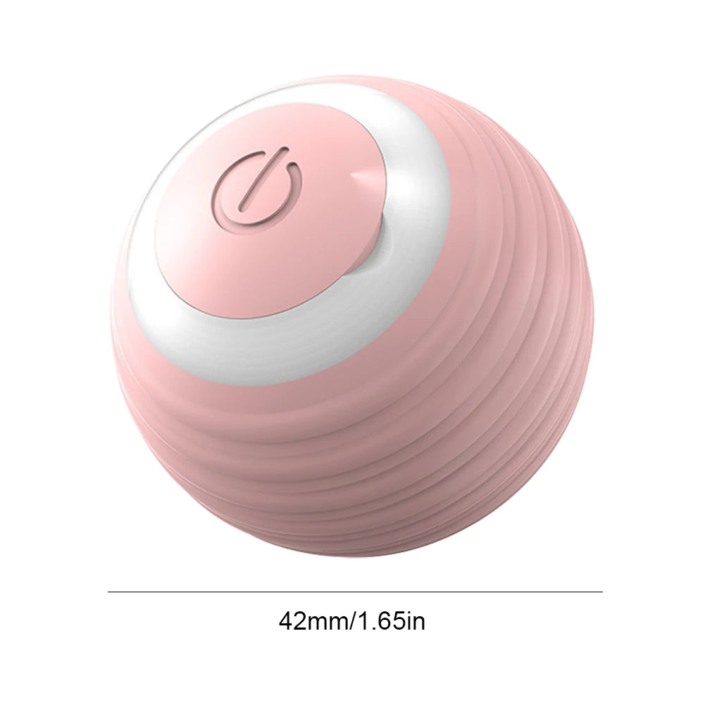 2024 Electric Cat Ball Toys USB Rechargeable Smart Interactive Cat Toy ABS Intelligent Rolling Toy Ball for Kitten Dog Playing