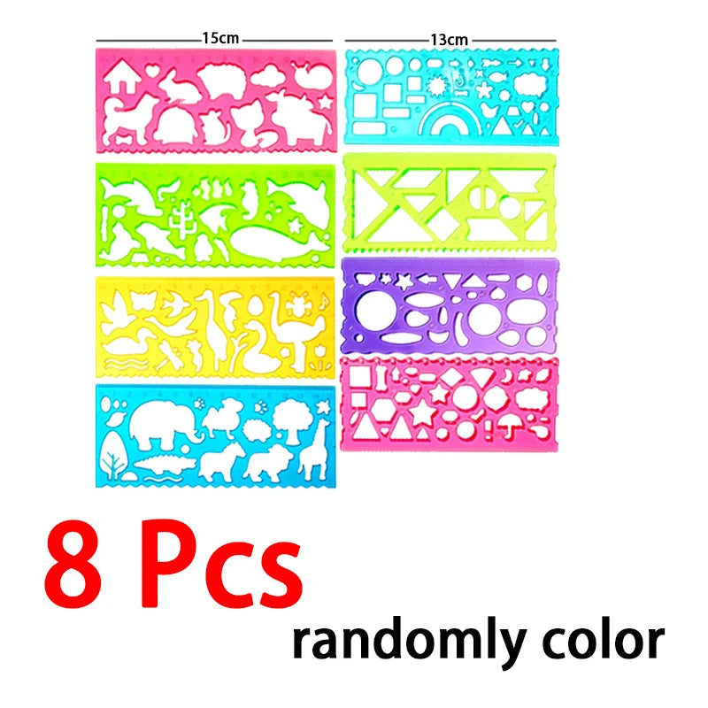 100/5 Piece DIY Rainbow Magic Sticky Notes Set Kids Black Scratch Art Craft Kits Pad Drawing Template Painting Toys